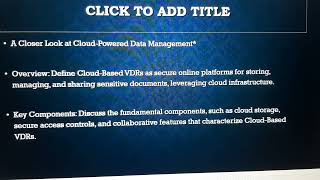 The Essentials of Cloud Based Virtual Data Rooms