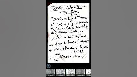 Fourier Integral Theorem