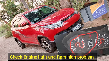 Mahindra kuv100 Check Engine light and high Rpm problem // Car repair at home // ElM 327 OBD scanner