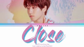HAN(한) Stray Kids - 'Close' [color coded lyrics Han/Rom/INA] SUB INDO