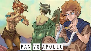 Apollo vs Pan: A Musical Clash - The Donkey’s Ears Story - Greek Mythology Stories in Comics