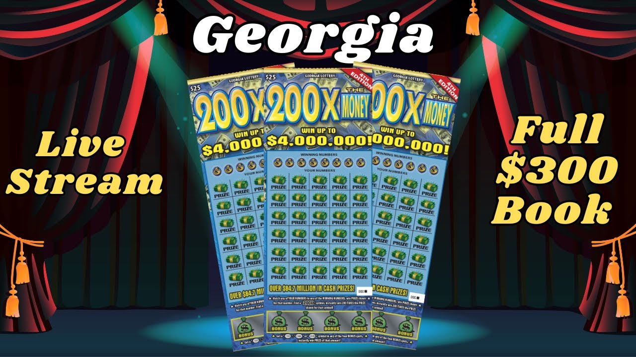SCRATCHING LIVE A FULL BOOK of Newest Georgia $25 Ticket