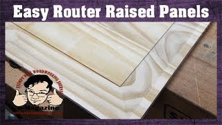 IMPOSSIBLE? Make a classic raised panel with a simple, straight router bit