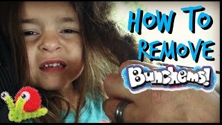 HOW TO REMOVE BUNCHEMS FROM HAIR!