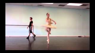 Taras Domitro and Ana Sophia Scheller in Coppelia pas de deux Coda