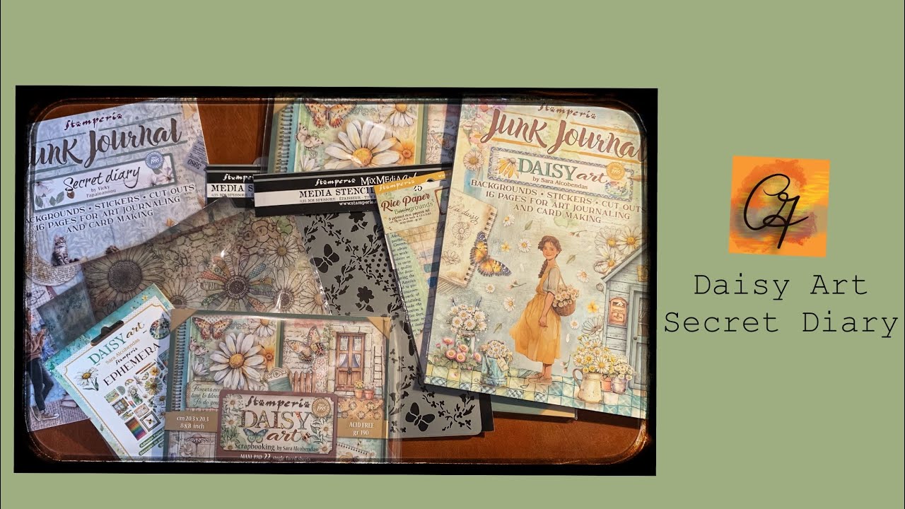 SCRAPHUT HAUL - SECRET DIARY - AND DAISY ART VON STAMPERIA