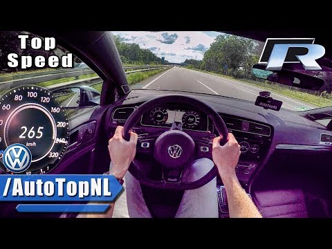 2018 VW GOLF R ACCELERATION & TOP SPEED - AUTOBAHN POV - By AutoTopNL