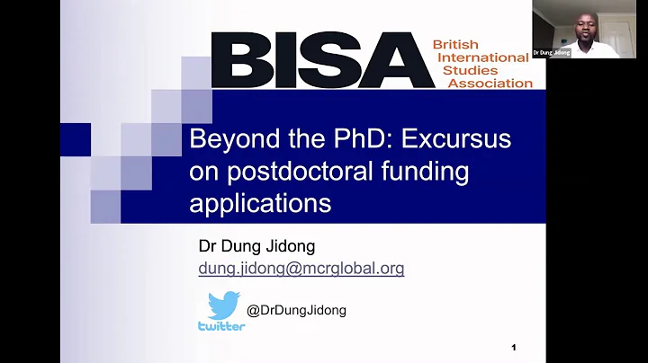 Beyond the PhD - Excursus on postdoctoral funding application
