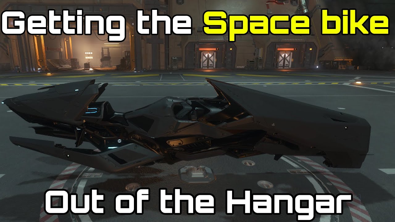 Star Citizen - I got the Space Bike out of a big Hangar - YouTube
