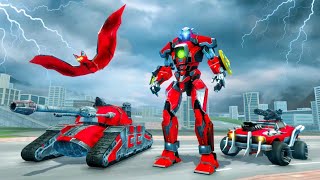Robot Transformer Berubah Jadi Mobil Tank | Tank Robot Transform - New Bat Robot Games8po screenshot 3