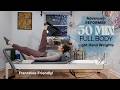 50 MIN PILATES REFORMER WORKOUT - Franchise Friendly Advanced Flow - (Light Hand Weights)