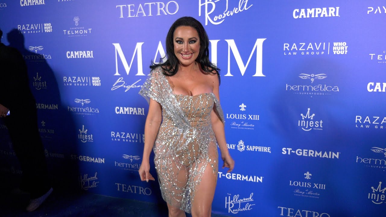 Devanny Pinn 2025 MAXIM New Year's Eve "Winter Wonderland" Party Blue Carpet 4K