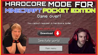 HARDCORE MODE IN MINECRAFT POCKET EDITION | JAVA EDITION HARDCORE MODE FOR MINECRAFT PE | 2021 | screenshot 5