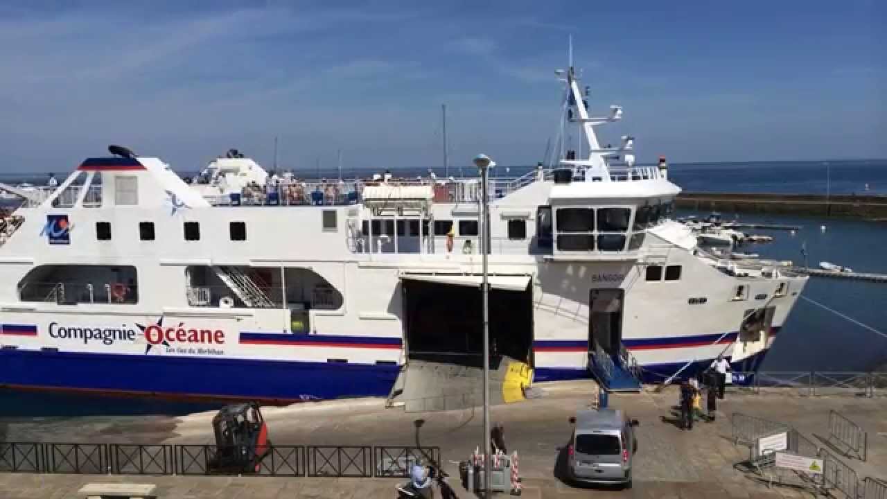 Ferry boat arrives in Belle Ile YouTube Ferry boat arrives in Belle Ile YouTube