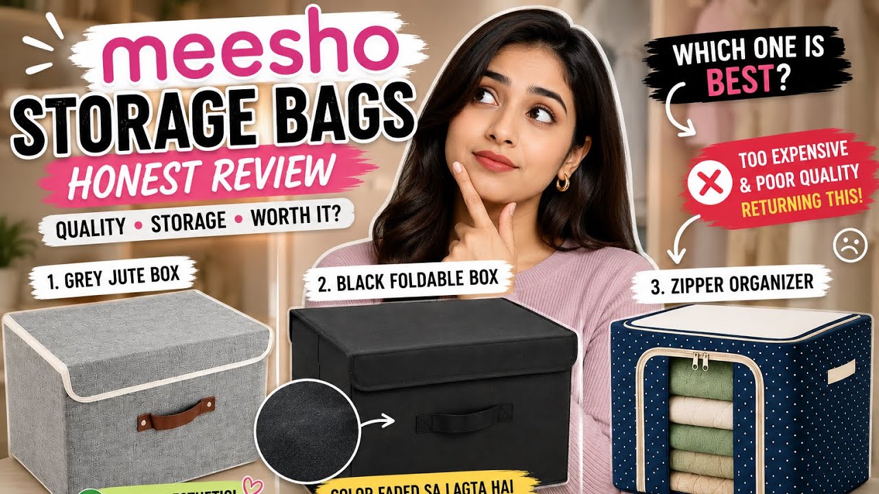 Meesho Storage Bags Honest Review 😭 Don’t Buy Before Watching! - YouTube