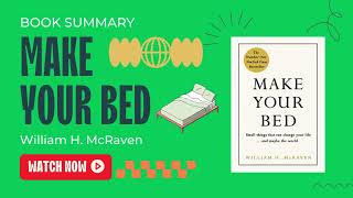 Make Your Bed Summary & Review(Admiral McRaven) - ANIMATED Explanation Insights | FastAndCurious.art
