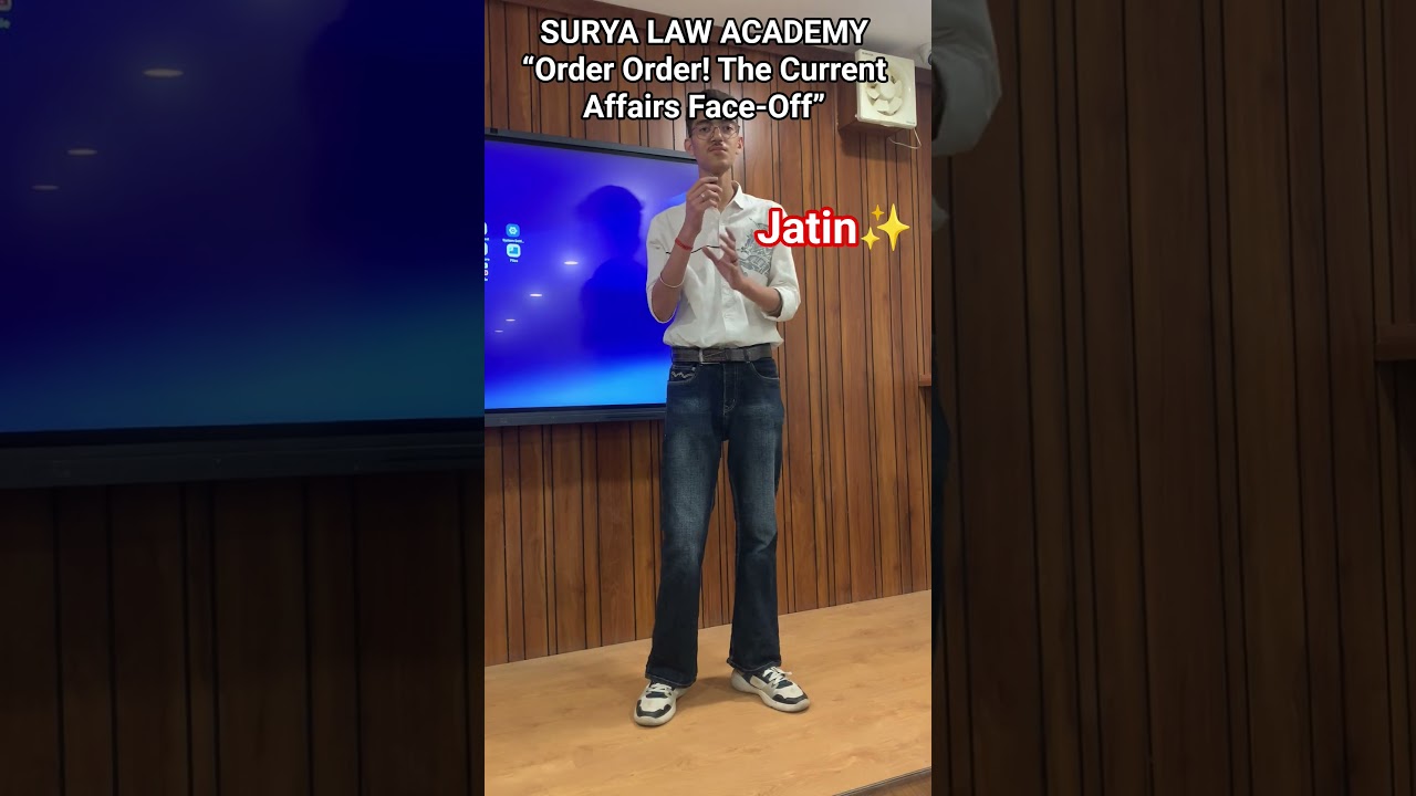 #SuryaLawAcademyWeekly Current Affairs Extempore Session=Confidence+ Awareness+Communication Skills.