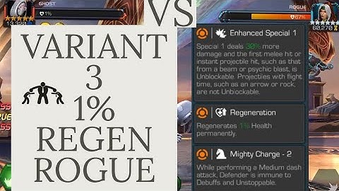 Variant 3 - 1%Regen ROGUE solo |Marvel Contest Of Champions