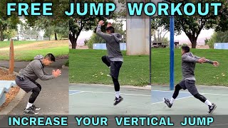 FREE PLYOMETRIC JUMP TRAINING WORKOUT | How To Jump Higher
