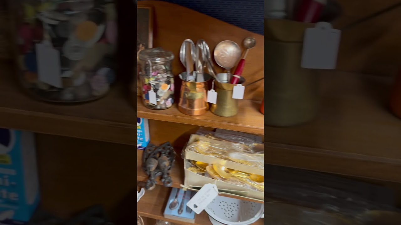 Antique market booth