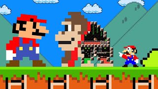 Marrio and and Tiny Mario's vs Donkey Kong maze | ADN MARIO FUN