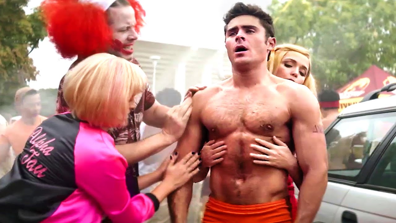 Zac Efron replace baby oil with beef grease! | Neighbors 2 | CLIP