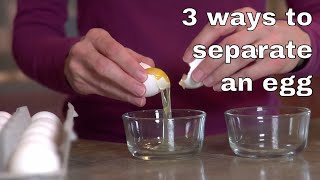 🔵 The Best 3 Ways To Separate An Egg