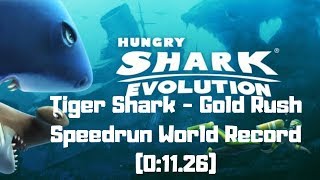Hungry Shark Evolution - Tiger Shark - D Rush - Speedrun World Record 011.26