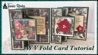 Easy W V Card Fold Tutorial - Fancy Fun Fold