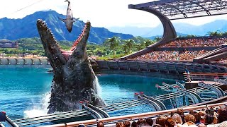 Mosasaurus Feeding Show Scene | Jurassic World (2015) | 4K UHD