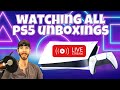 PS5 Unboxing Live Stream Marathon - Binge Watching all Playstation 5 Unboxings and Reacting