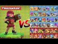 Old Firecracker vs Every Max Troop! - Clash of Clans