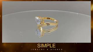 ผลงานสั่งทำของทางร้าน ( Make to Order ) Blue Sapphire Heart Shape Ring โดย @Simple Jewelry