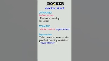 Docker command 27 | docker restart | DevOps Training | Preethi DevOps