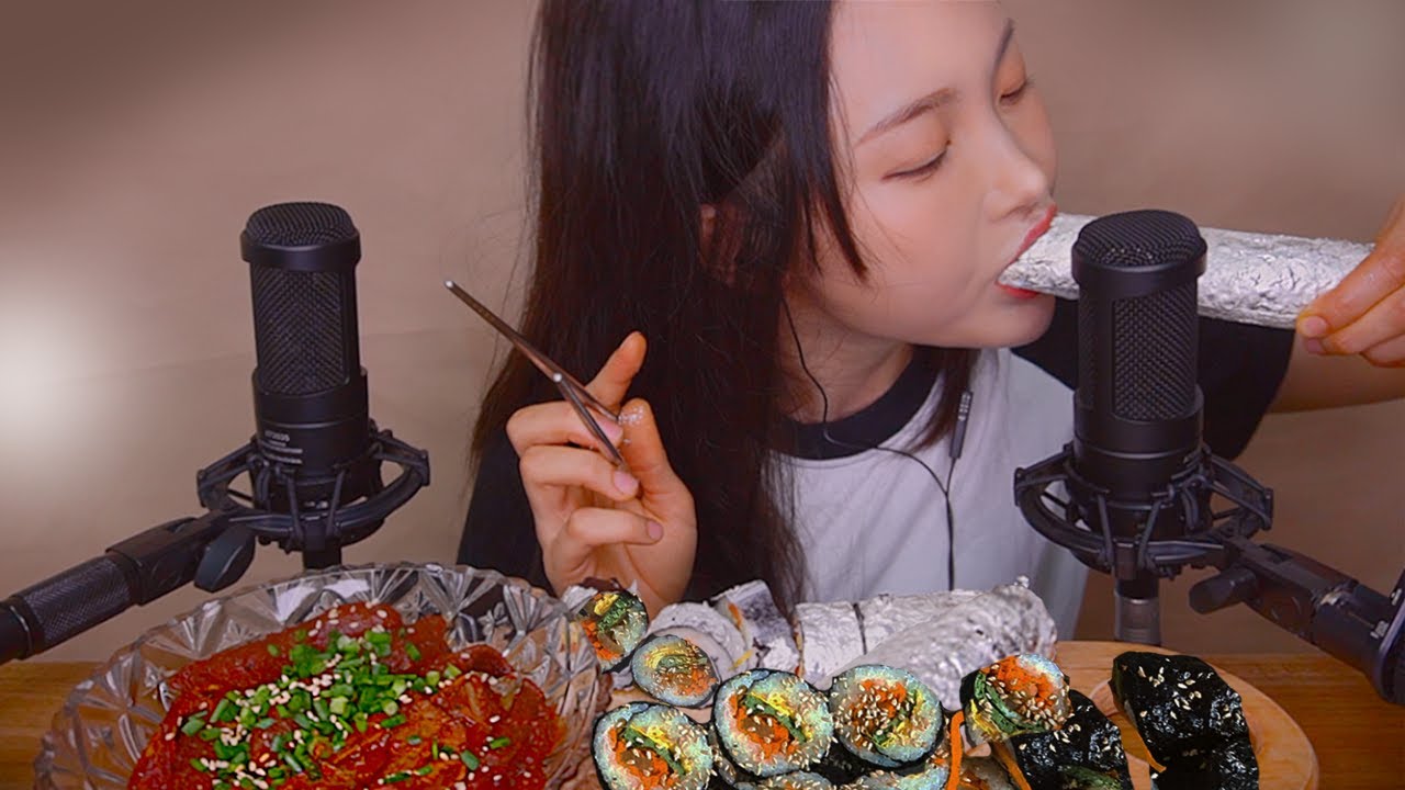 ASMR 김밥 호일 먹방😋 Common Tteokbokki gimbap mukbang