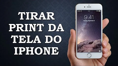 Como colocar para tirar print no iPhone?