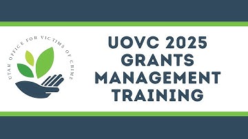 UOVC 2025 Grants Management Training