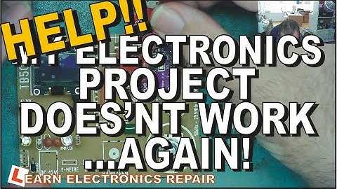 Help!!! My Electronics Project Doesn