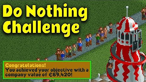 Can You Beat A Level In RCT2 Without Doing Anything? [Flashing Images]