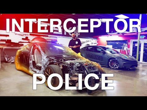 THE WORLD'S FASTEST POLICE INTERCEPTOR / #TeslaInterceptor / Building 1000 HP Electric Beast