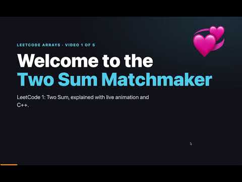 Two Sum – LeetCode 1 Explained for Beginners 💞 (Hash Map, C++ Solution, O(n) Time)