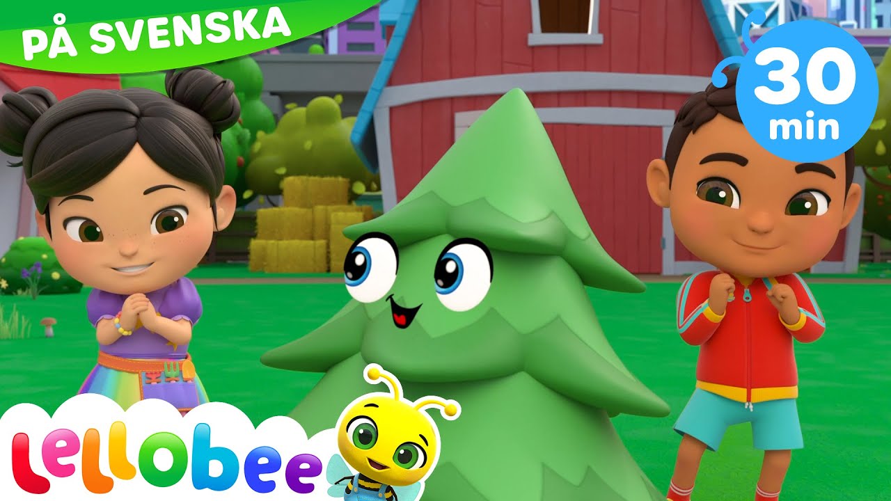 Åh Lilla Träd | Lellobee Svenska | Barnsånger | Inlärningsvideor för barn