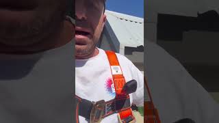 Height safety set up! #pov #diy #roofing #construction