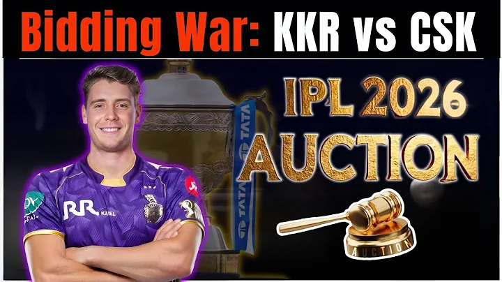 Bidding War for Cameron Green in KKR & CSK | IPL 2026 Auction Live