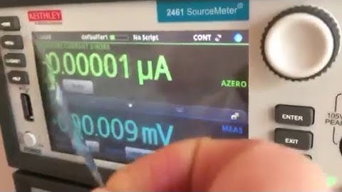 Keithley 2461 SourceMeter (new toy!)