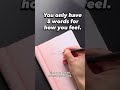 You Only Have 5 Words for How You Feel