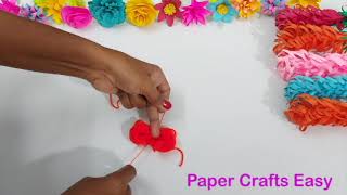 Super Easy Woolen Crafts ideas with Fingers | Hand Embroidery Flower Design | Paper Crafts Easy