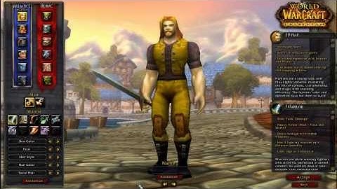 How to Create a Character in World of Warcraft, Part One.