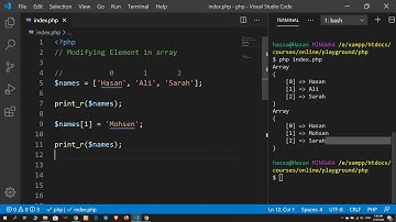 15 Modifying elements in array | PHP