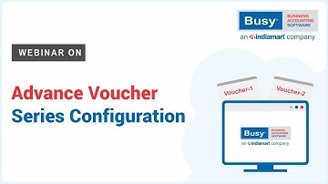 Advance Voucher Series Configuration (Tamil)
